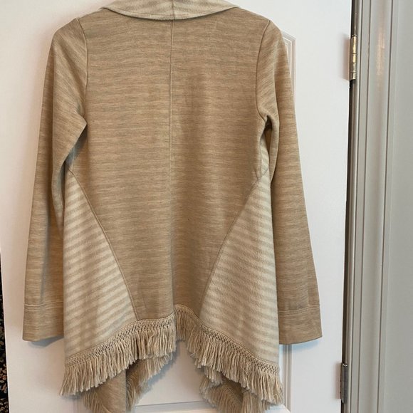 Anthropologie Saturday Sunday Elise Fringed open cardigan Small - Picture 7 of 7
